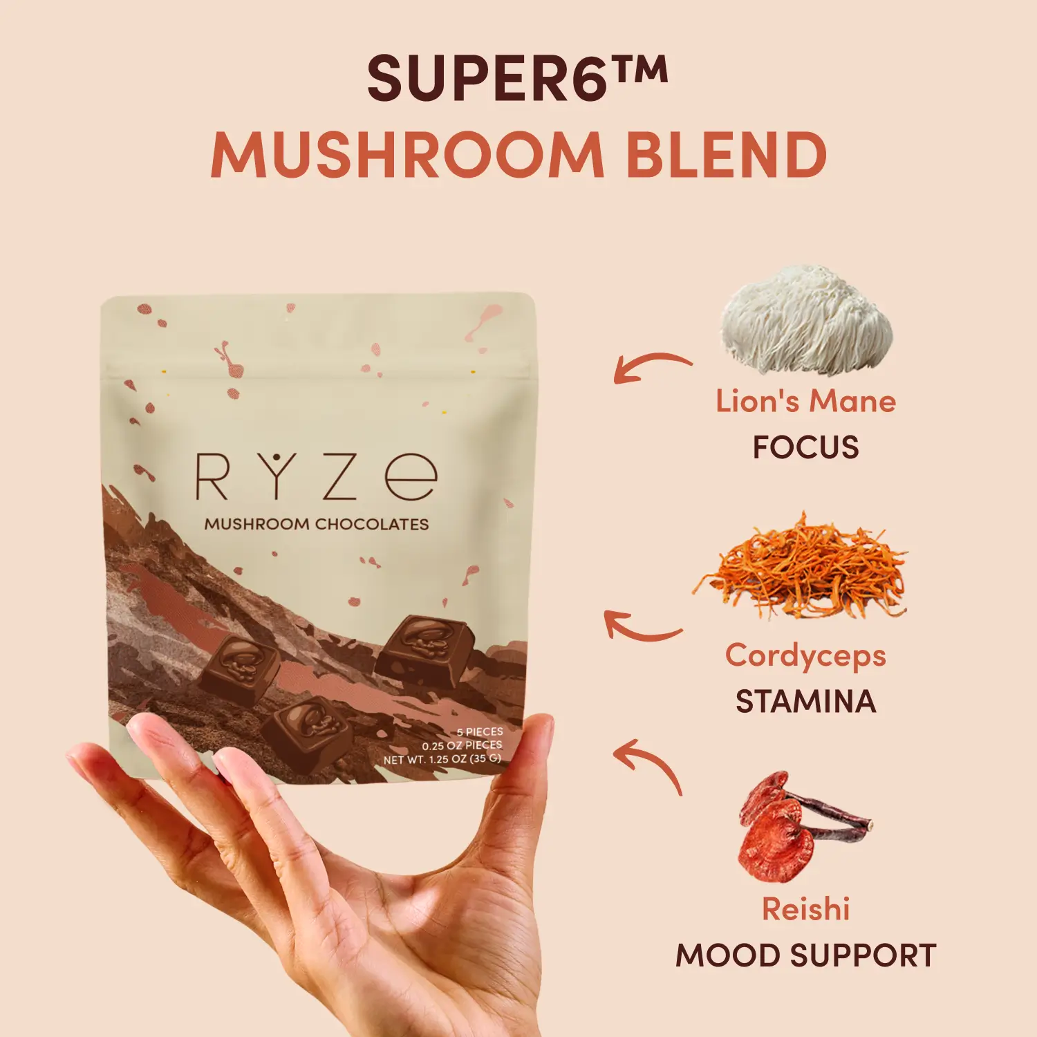 Mushroom Chocolates Rye (15 pieces) - Image 3