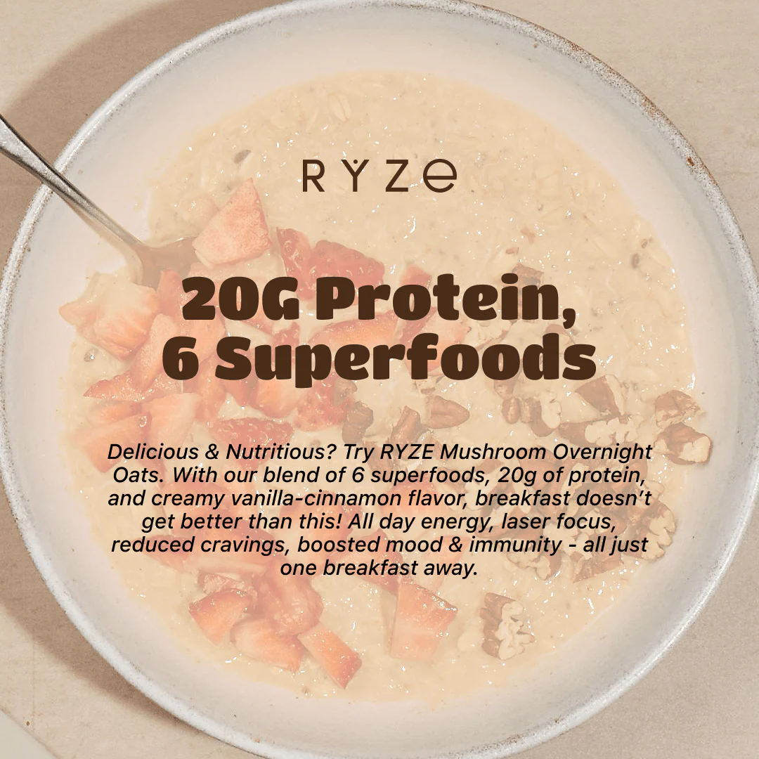 Mushroom Overnight Oats Pack (28 Servings) - Image 4